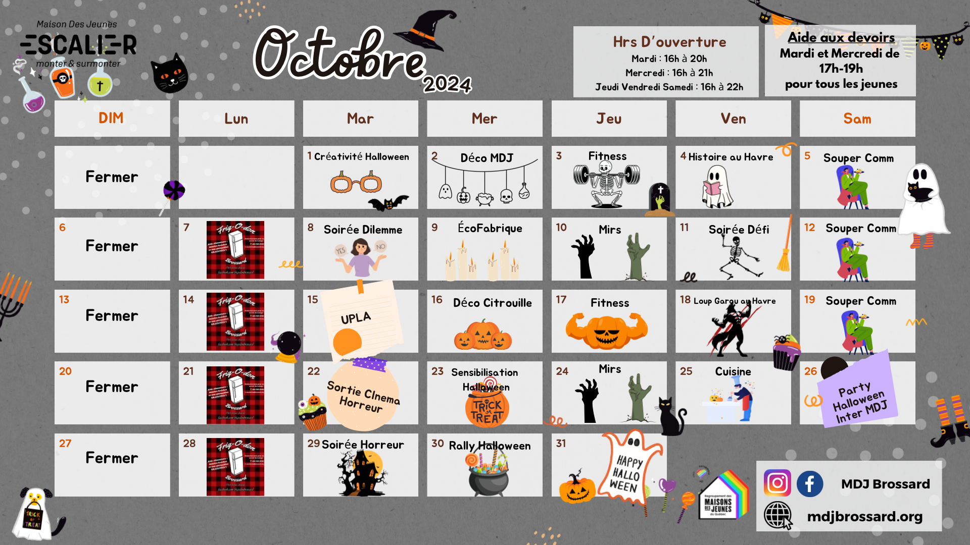 calendar oct